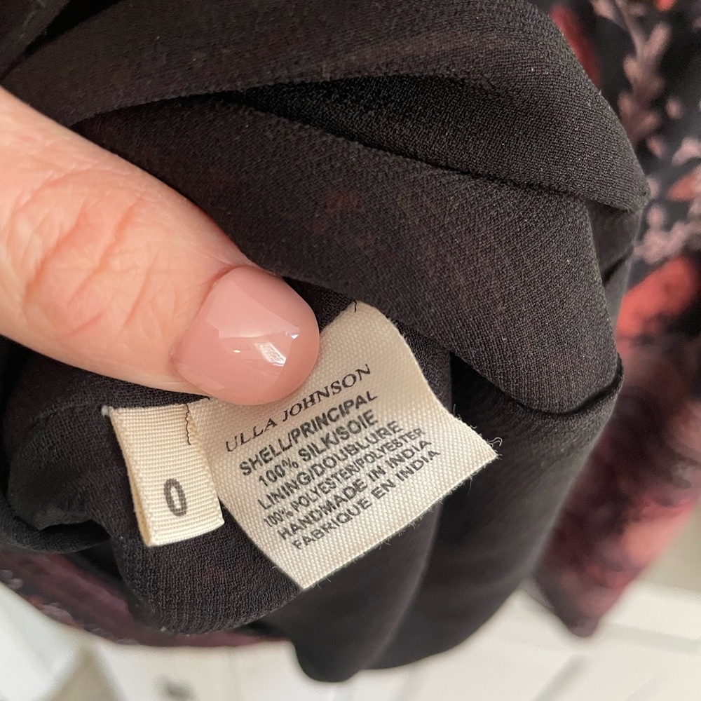 Ulla Johnson Silk Aida Dress in Dark Floral - Picture 12 of 12
